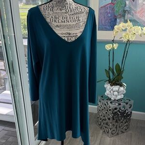 Clara Sun Woo Teal Tunic Top